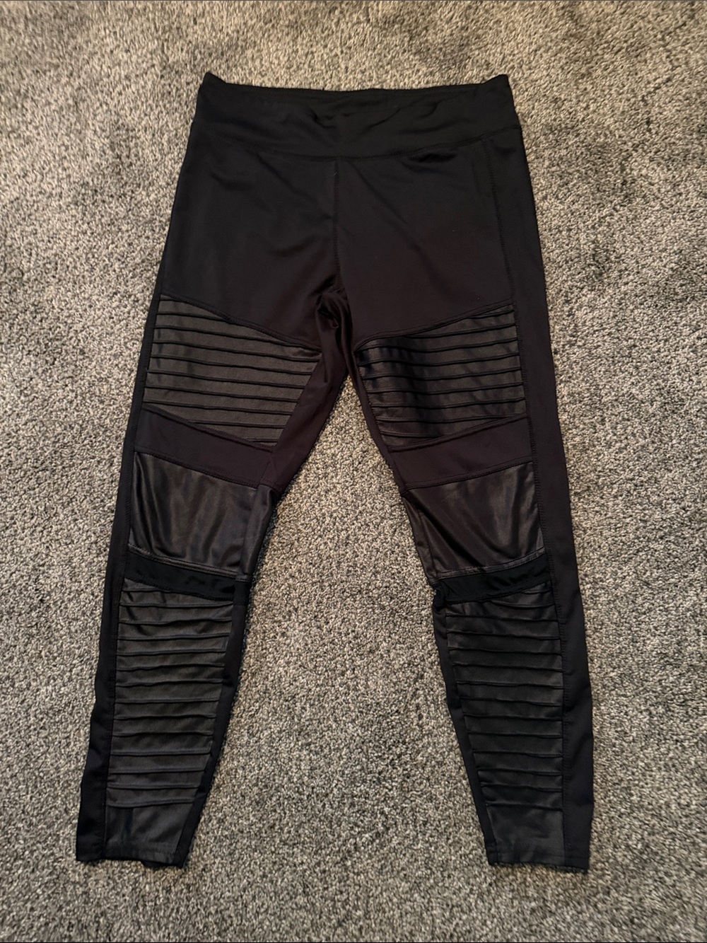 A new day black moto leggings